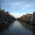 Canal à la tombée de la nuit