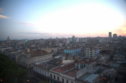 Coucher de soleil sur la Havane