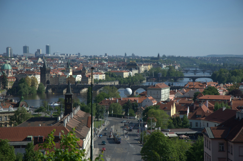 Prague vu du parc